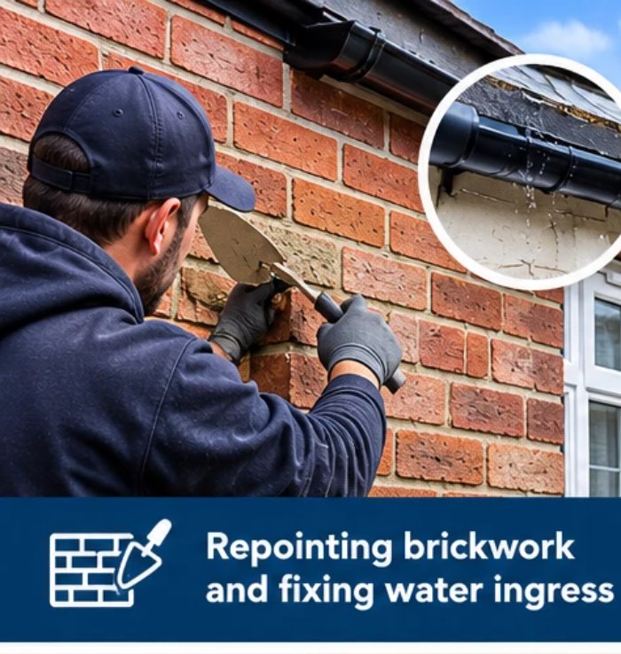 Brickwork repointing work