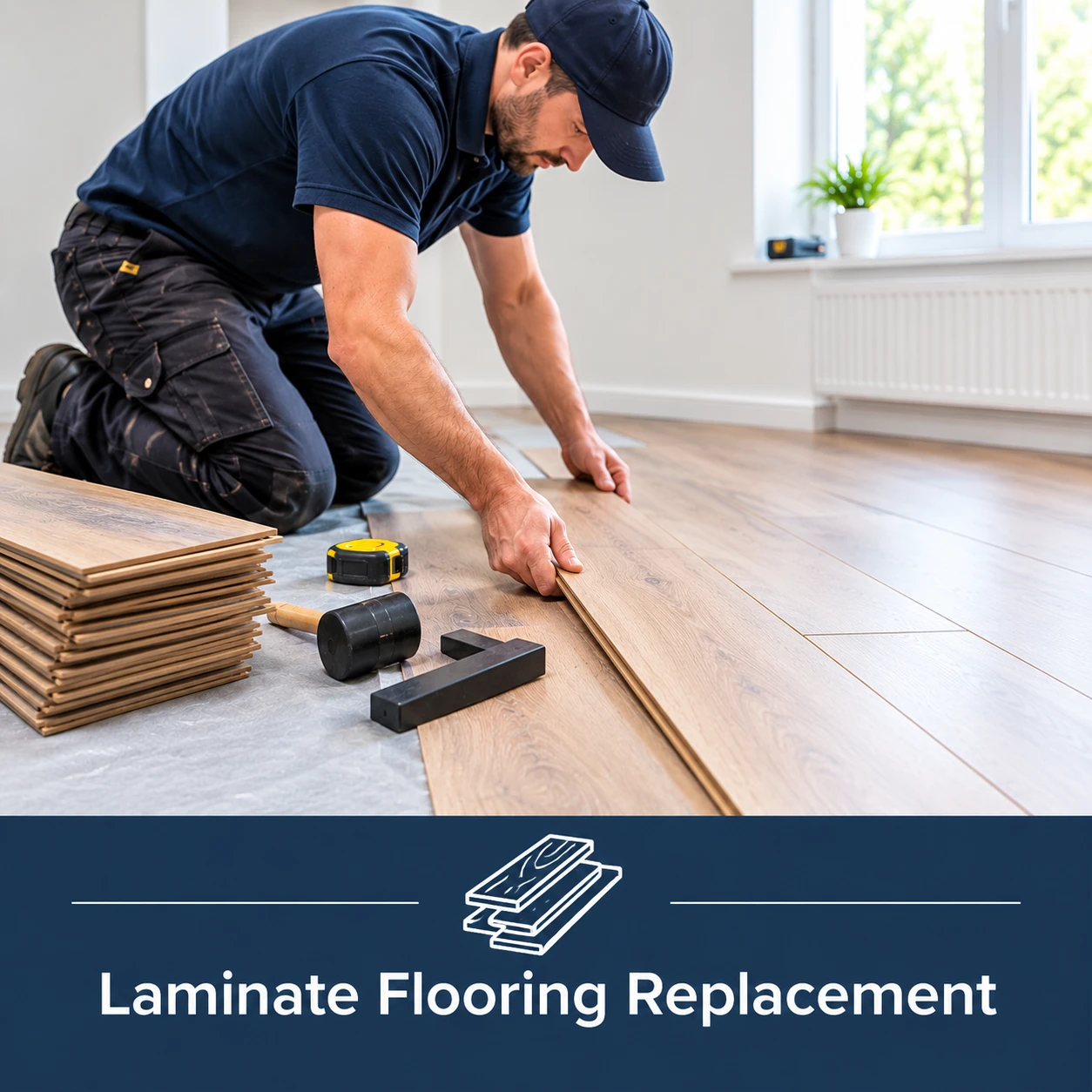 Laminate flooring installation